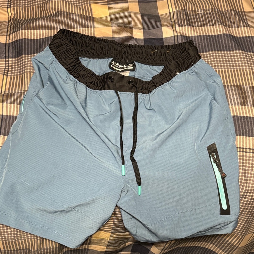 Avalanche Blue Athletic Shorts